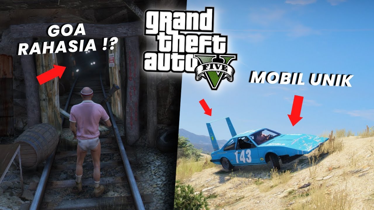Gua Mencuri Mobil SUPER UNIK Paling LANGKA di GOA RAHASIA di GTA 5! (Mod)