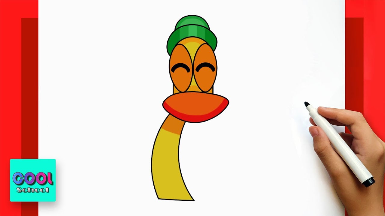 How to draw POTO POCOYO | Sprunki | step by step
