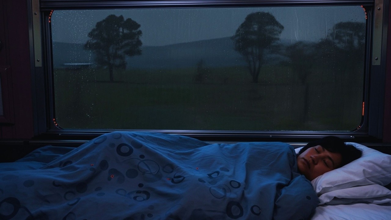 Sleep Immediately Within 5 Minutes With Heavy Rain On Window On The Train
