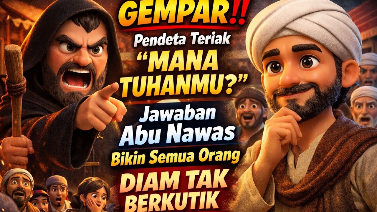 GEMPAR‼️ Pendeta Teriak “Mana Tuhanmu?” — Jawaban Abu Nawas Bikin Semua Orang Diam Tak Berkutik