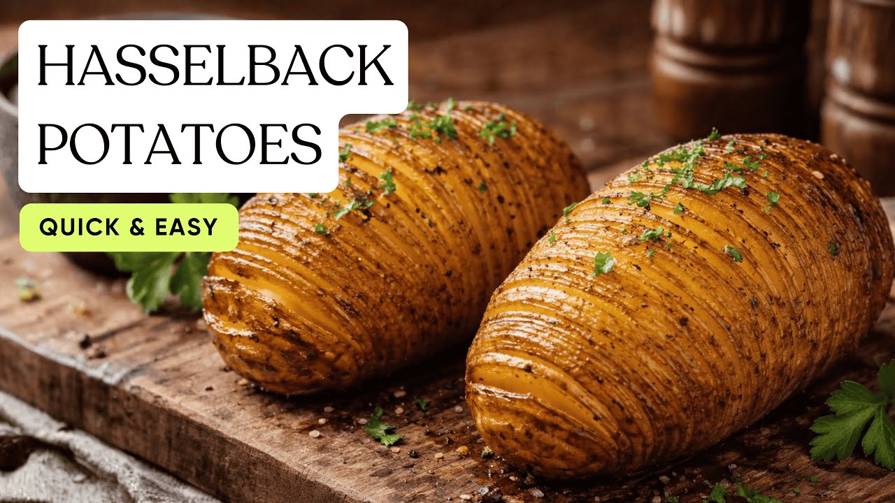 Best Air Fryer Hasselback Potatoes! (Crispy Outside, Fluffy Inside)