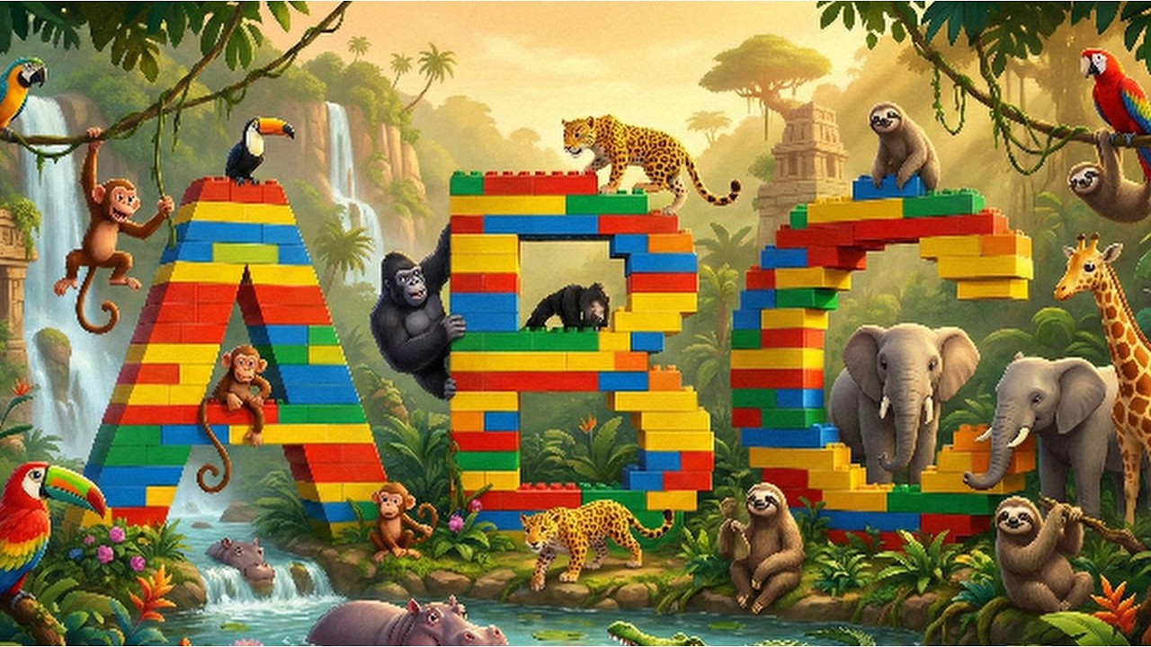 ABC Lied für Kinder. NEU. Alphabet lernen mit Tieren 🦁 | Deutsch Kinderlieder