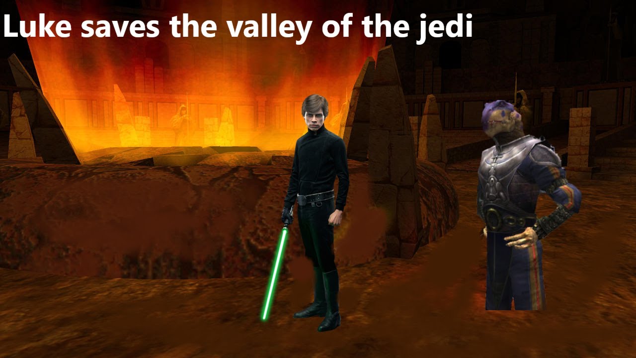 Luke saves the valley of the jedi from Desann
