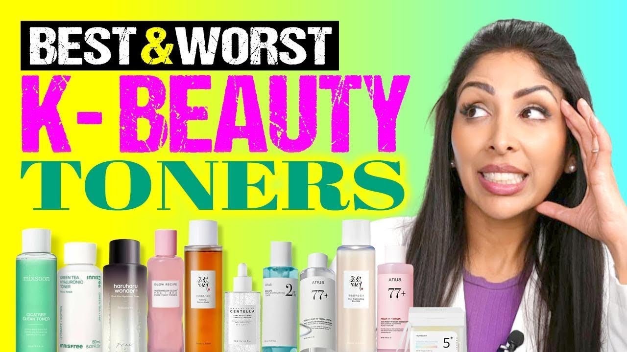 I Tested EVERY K-Beauty Toner - Non Sponsored Review| Dr Vanita Rattan #glassskin #kbeauty #toner
