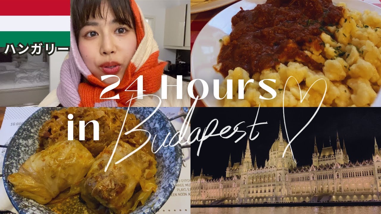 【ブダペスト🇭🇺】24時間で巡るハンガリー観光vlog🤍 感動して涙💦 世界遺産/グルメ/トカイワイン🍾/歴史/アラサー女一人旅