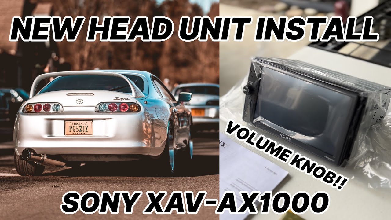 Установка новой магнитолы на Supra жены! SONY XAV-AX1000 || Инструкция