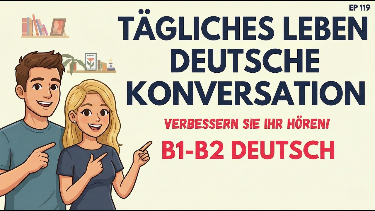 Deutsches Hörverständnis- & Shadowing-Training: Echte Alltagsgespräche! | Tägliche deutsche