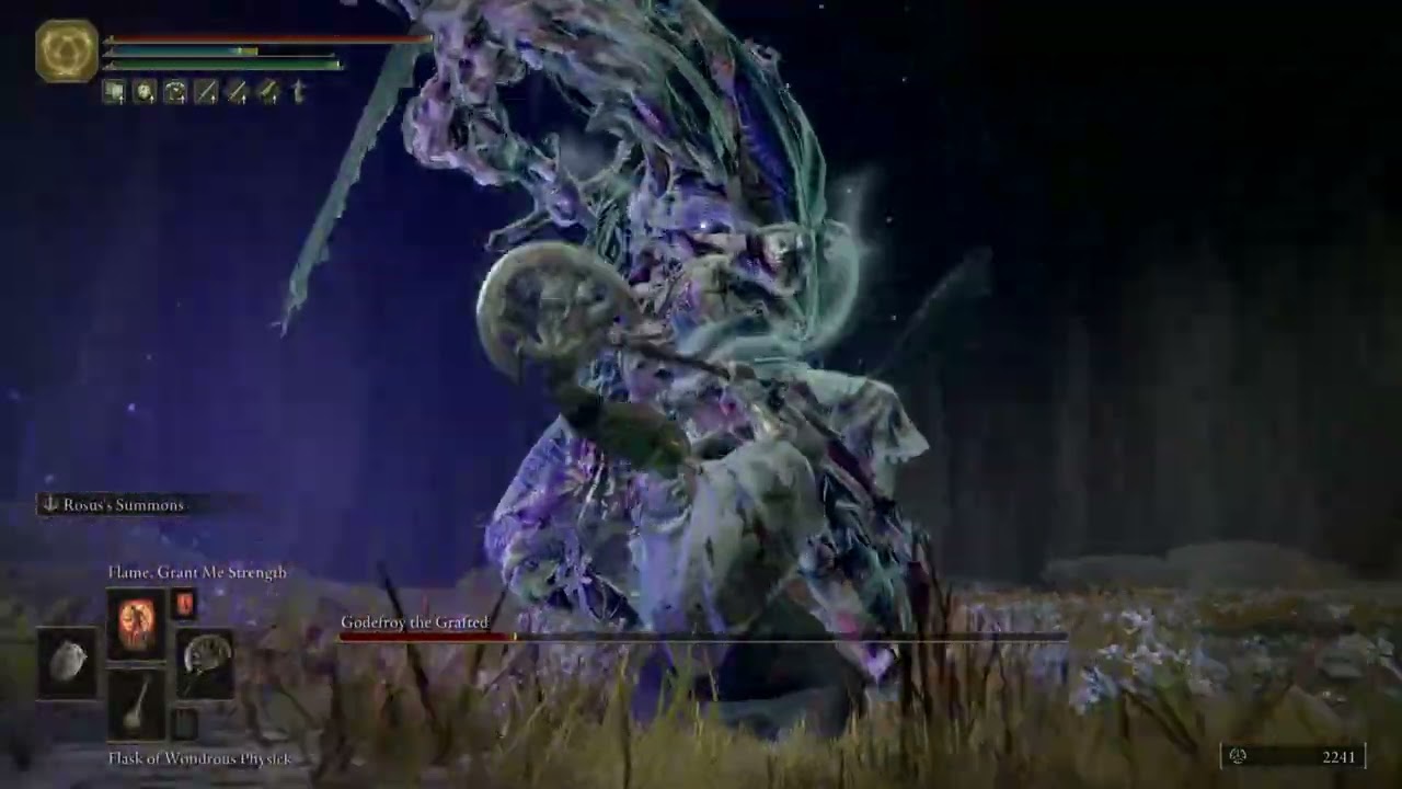 Elden ring: Godfrey  the grafted 