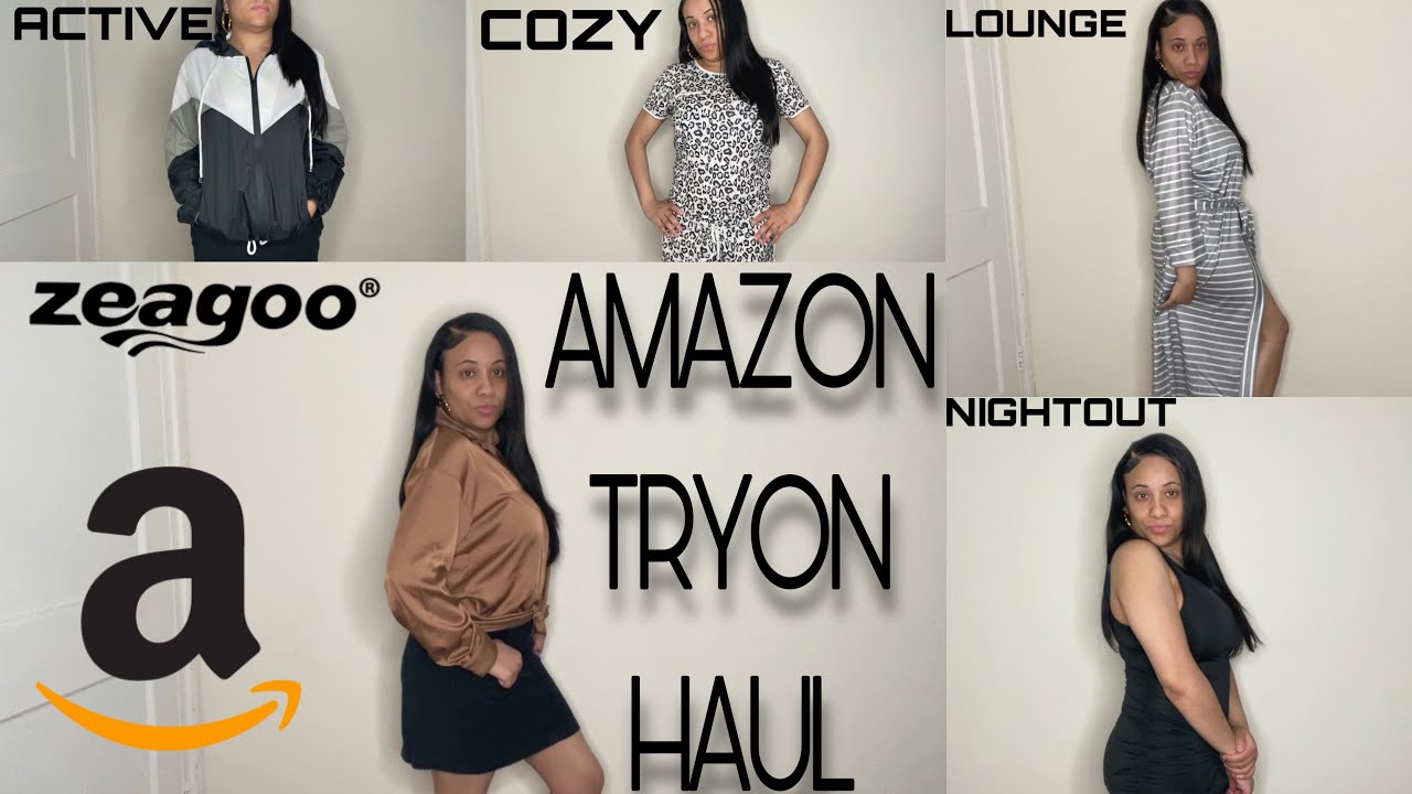 AMAZON CLOTHING TRY ON HAUL| DRESSES | SKIRTS | LOUNGEWEAR | FT ZEAGOO , HOTTOUCH STORE