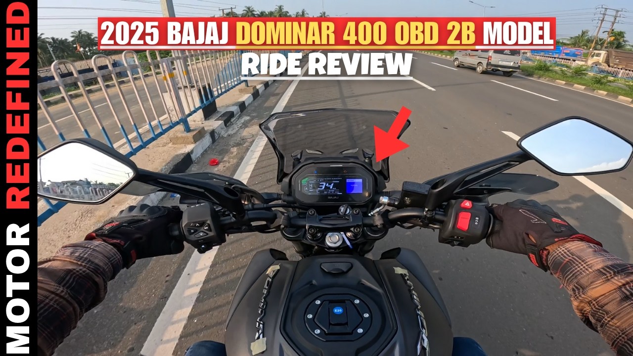 Finally 2025 Bajaj Dominar 400 OBD 2B Model Ride Review | Traction Control & All Details.