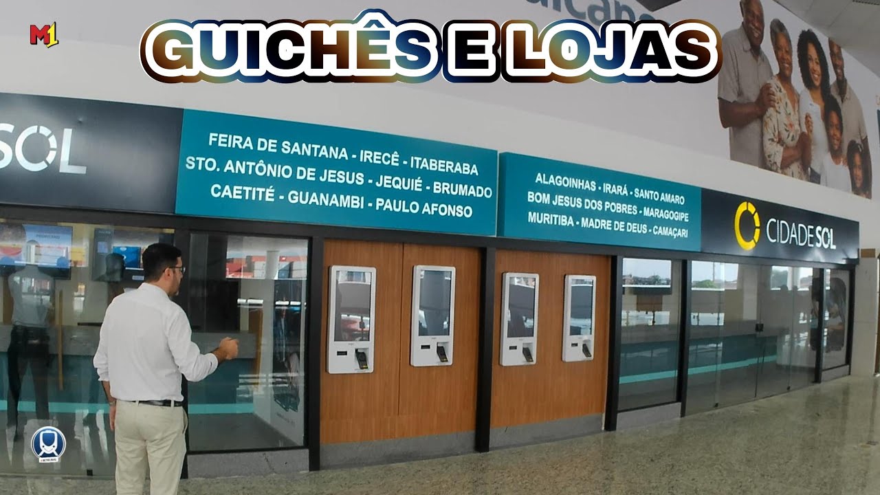 FUI CONFERIR OS GUICHÊS, LOJAS E O EMBARQUE DA NOVA RODOVIÁRIA, veja