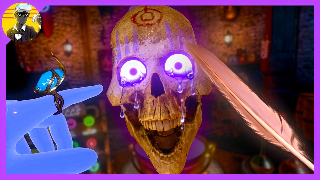 Скалли щекотно?! | Забавные моменты и геймплей Waltz of the Wizard VR