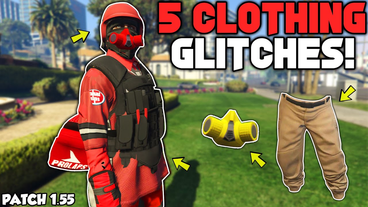 GTA 5 ONLINE TOP 5 CLOTHING GLITCHES AFTER PATCH 1.55! (Invisible Arms, Colored Joggers, Save CEO)