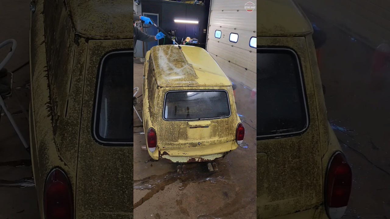 First Wash in 24 Years! 🚘💕 #Volkwagen #BarnFind #Detailing #Satisfying #DetailDane