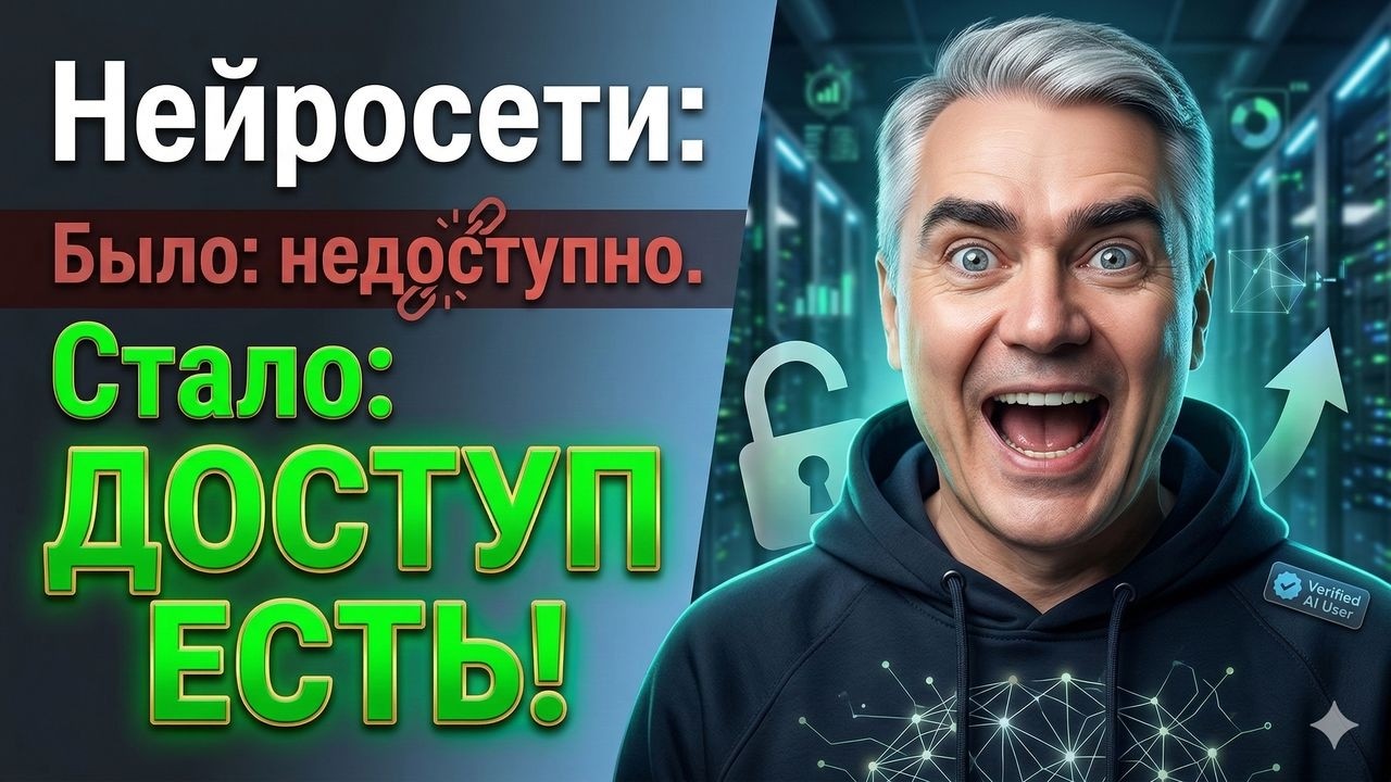 Как зайти в ЛЮБУЮ нейросеть из РОССИИ (ChatGPT, Claude, Gemini) ● РАБОЧИЙ МЕТОД 2026