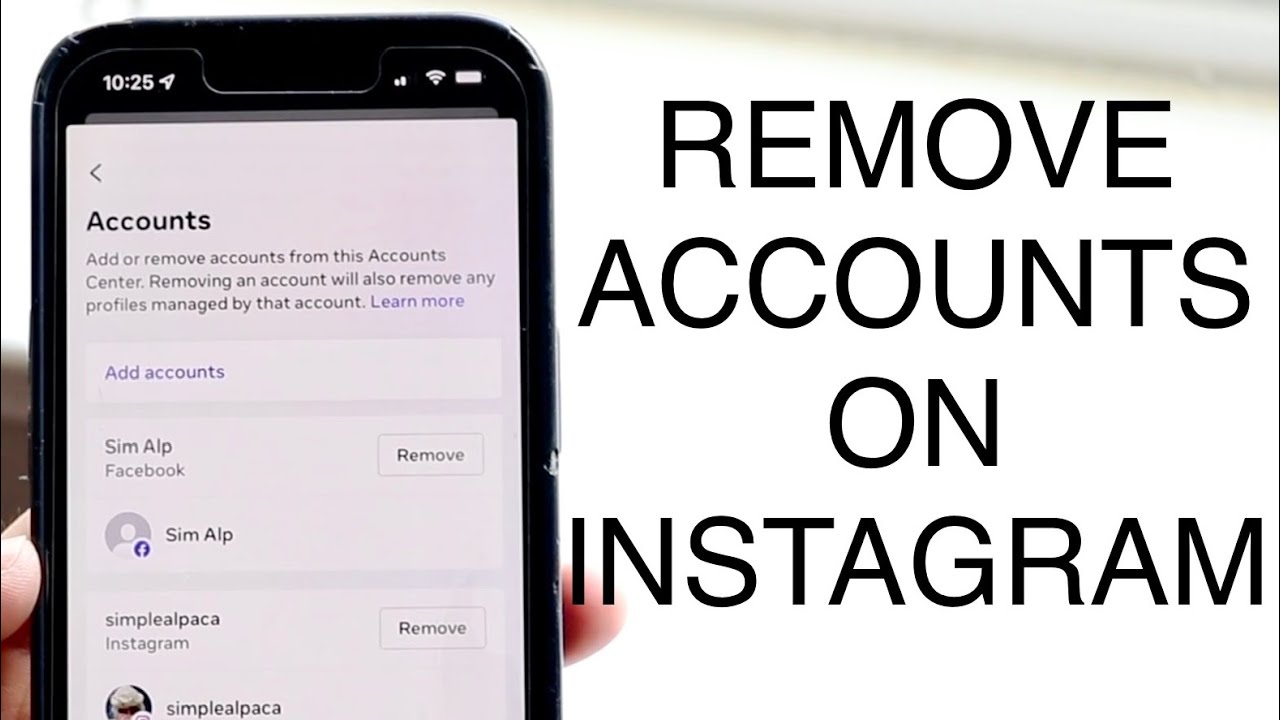 How To Remove Multiple Accounts On Instagram!