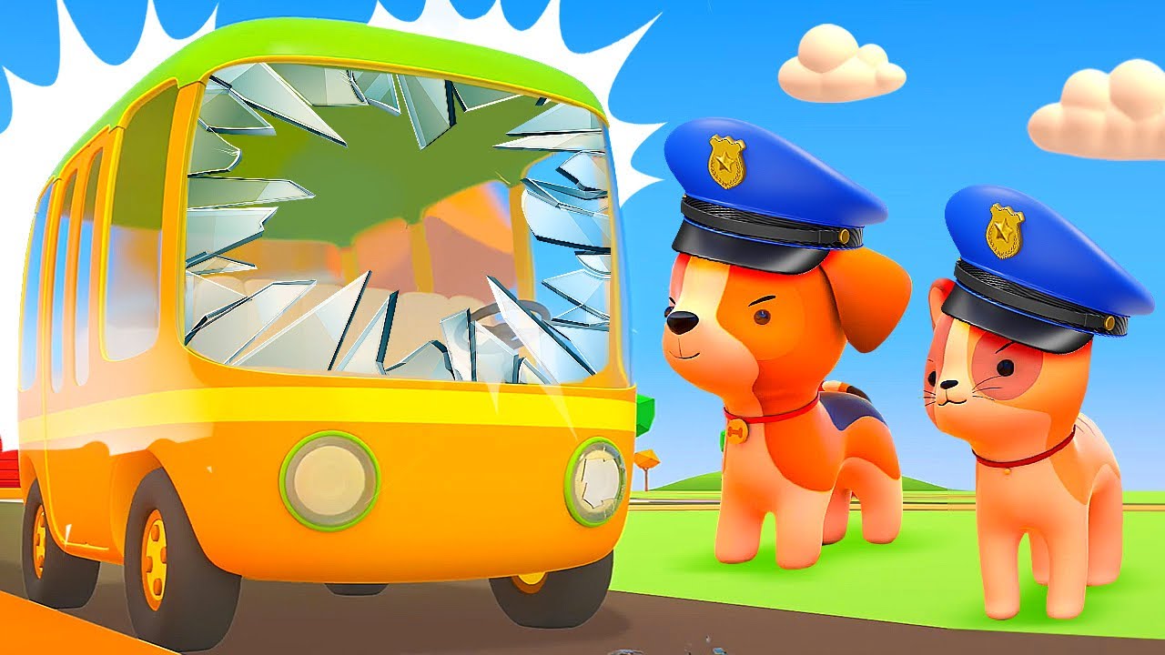 Ops, quebrou! Desenhos animados em português. Desenho animado infantil dos veículos de serviço
