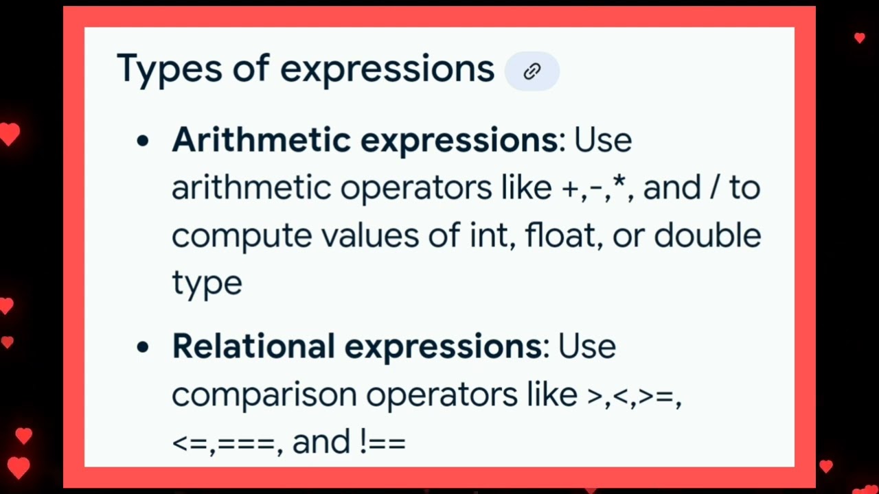 CS3251 UNIT 1 Expression  in C