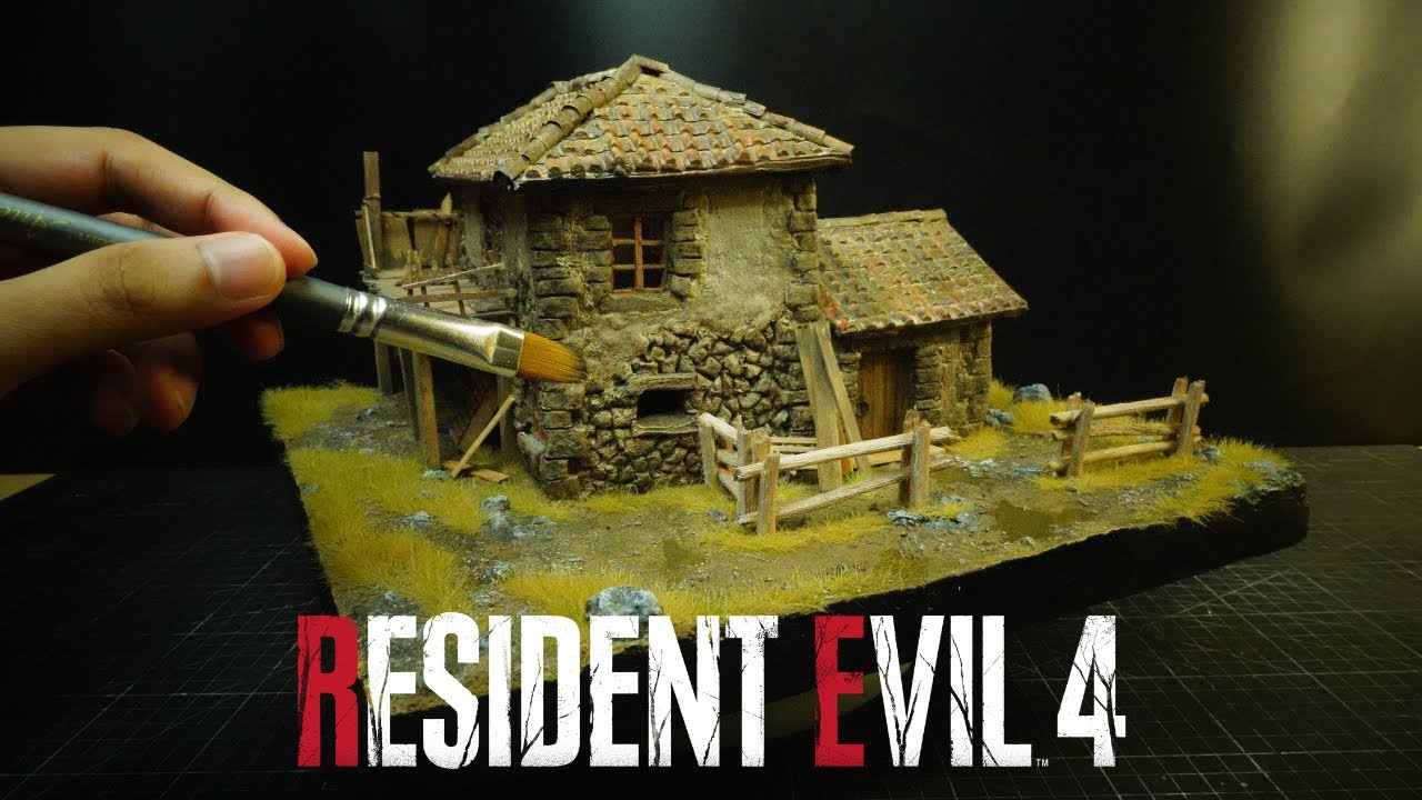 House diorama from Resident Evil 4 Remake