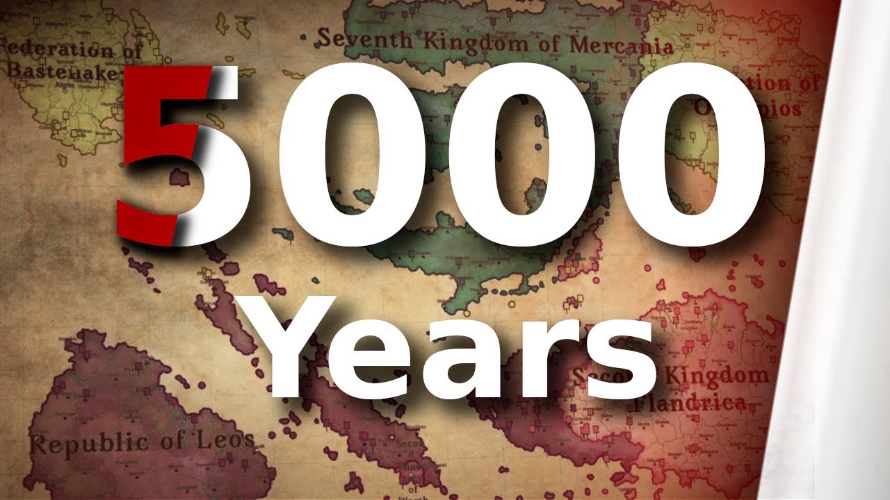 A 5000 Years Timelapse (Fantasy Map Simulator) 1/2