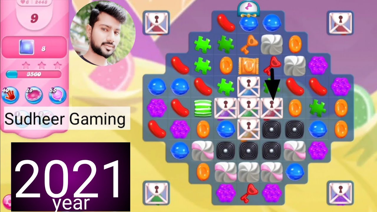 Candy crush saga level 2448 । New version । Tough level । No boosters। Candy 2448 । Sudheer Tips
