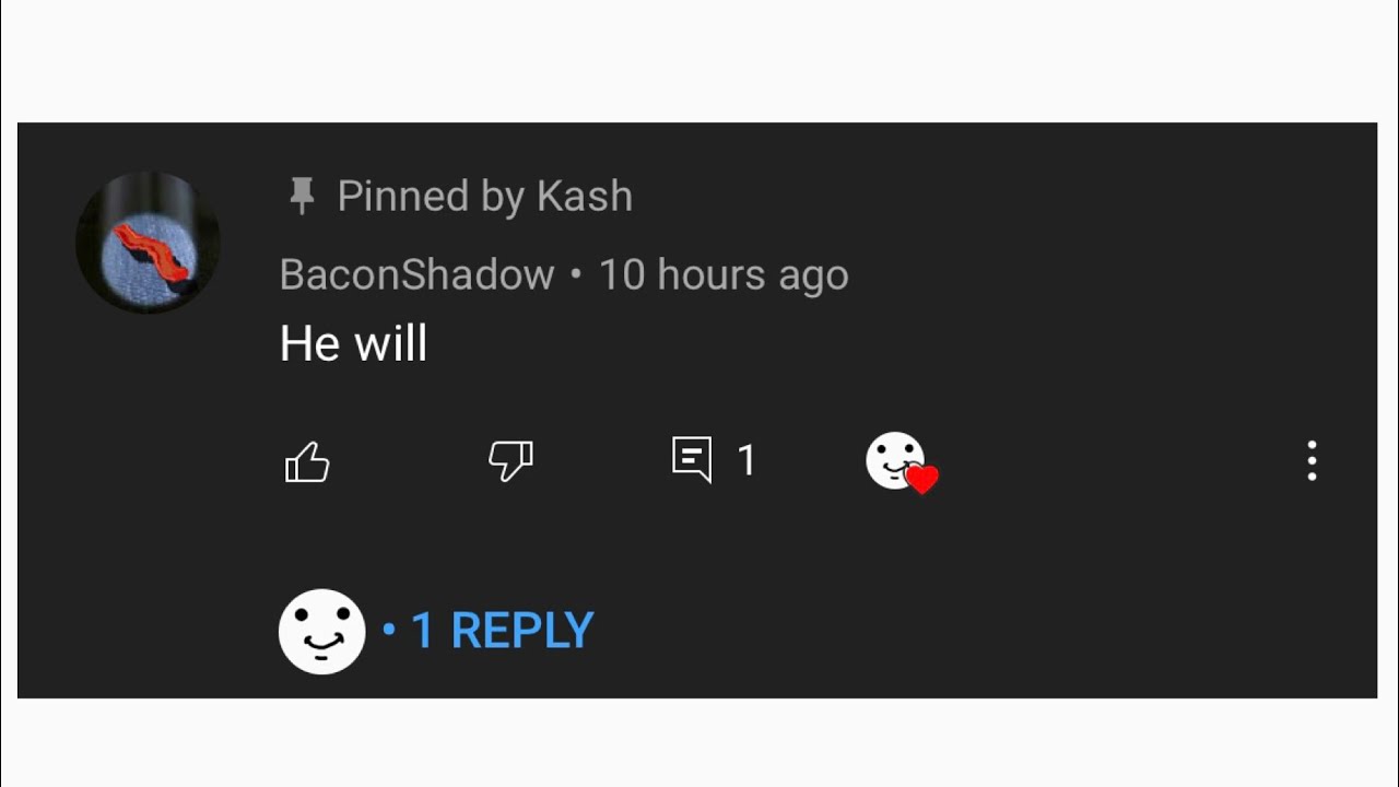 BaconShadow will not comment on this video