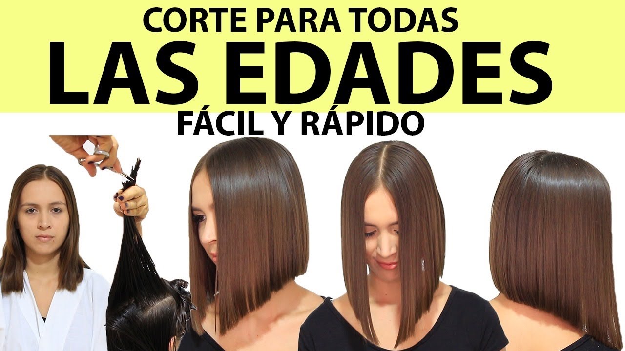 CORTE BOB QUE REJUVENECE A CUALQUIER EDAD/FACIL Y RAPIDO /PRACTICALO+