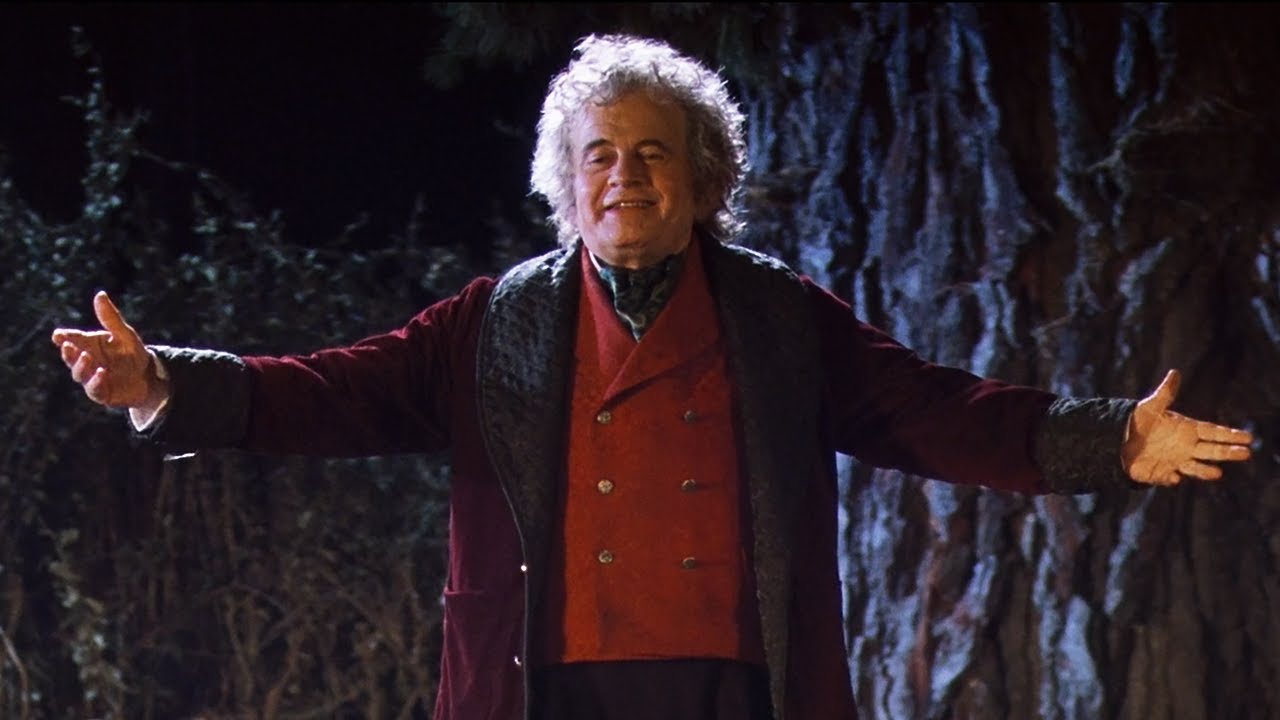 Bilbo's speech and his disappearance - The Lord of the Rings
