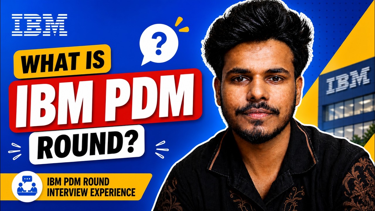 IBM PDM Round Interview Experience | Questions Asked