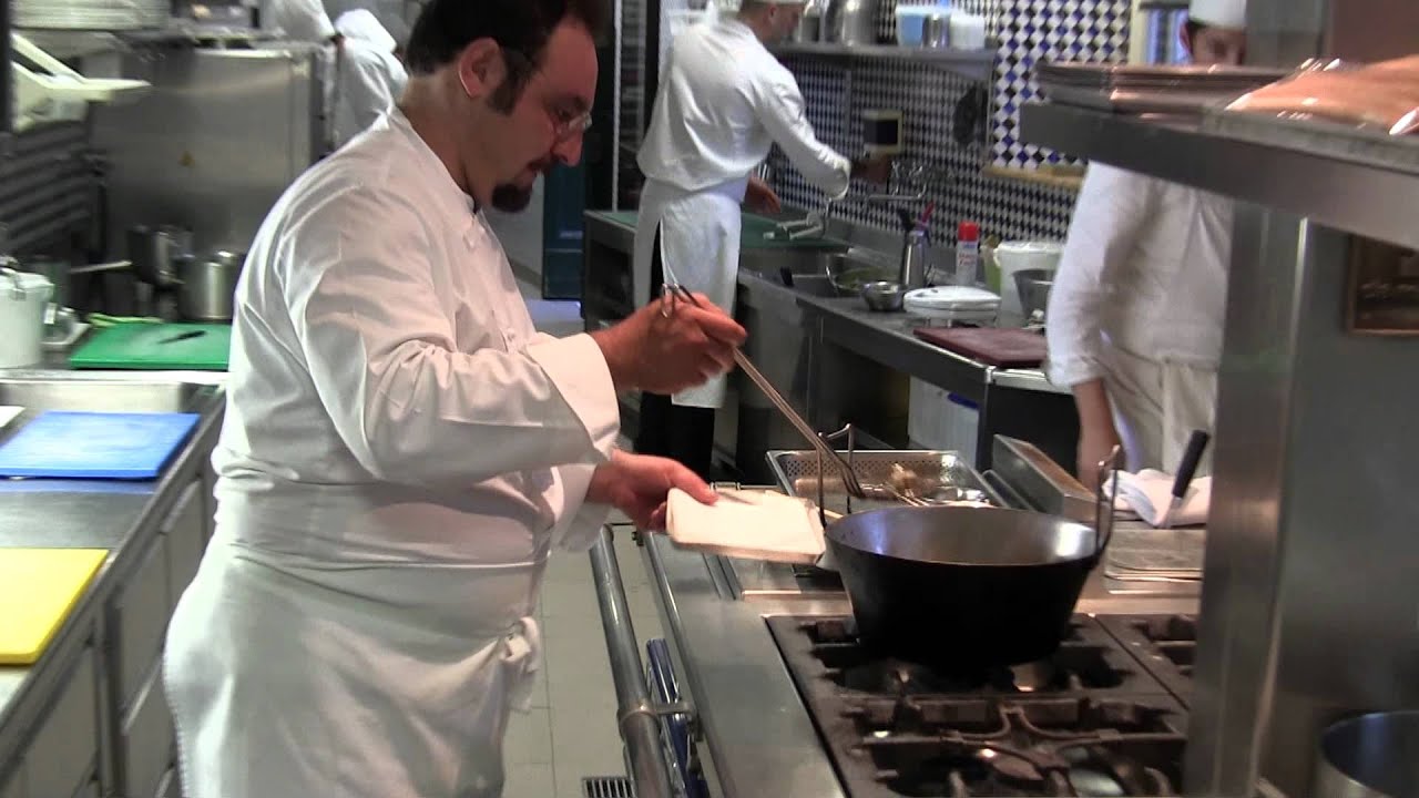 Il Canto's Paolo Lopriore makes a dish