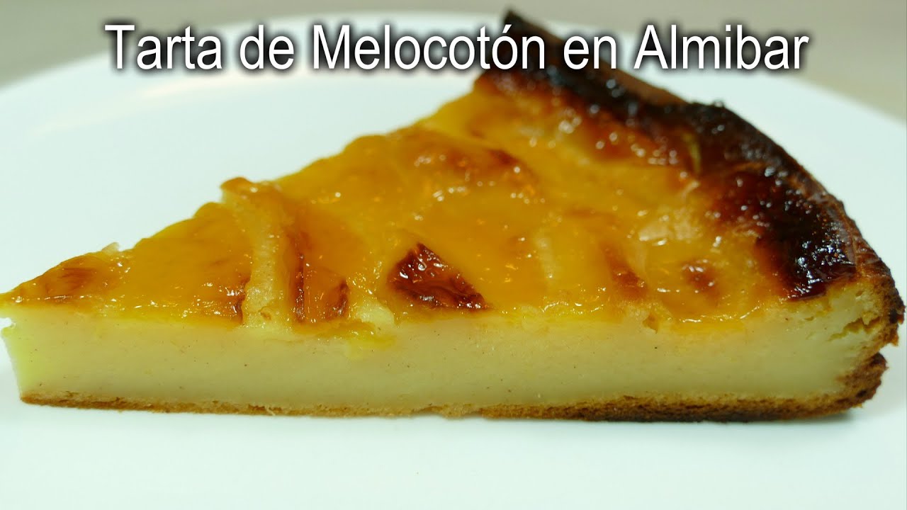 Tarta de Melocotón en Almibar - Receta casera fácil
