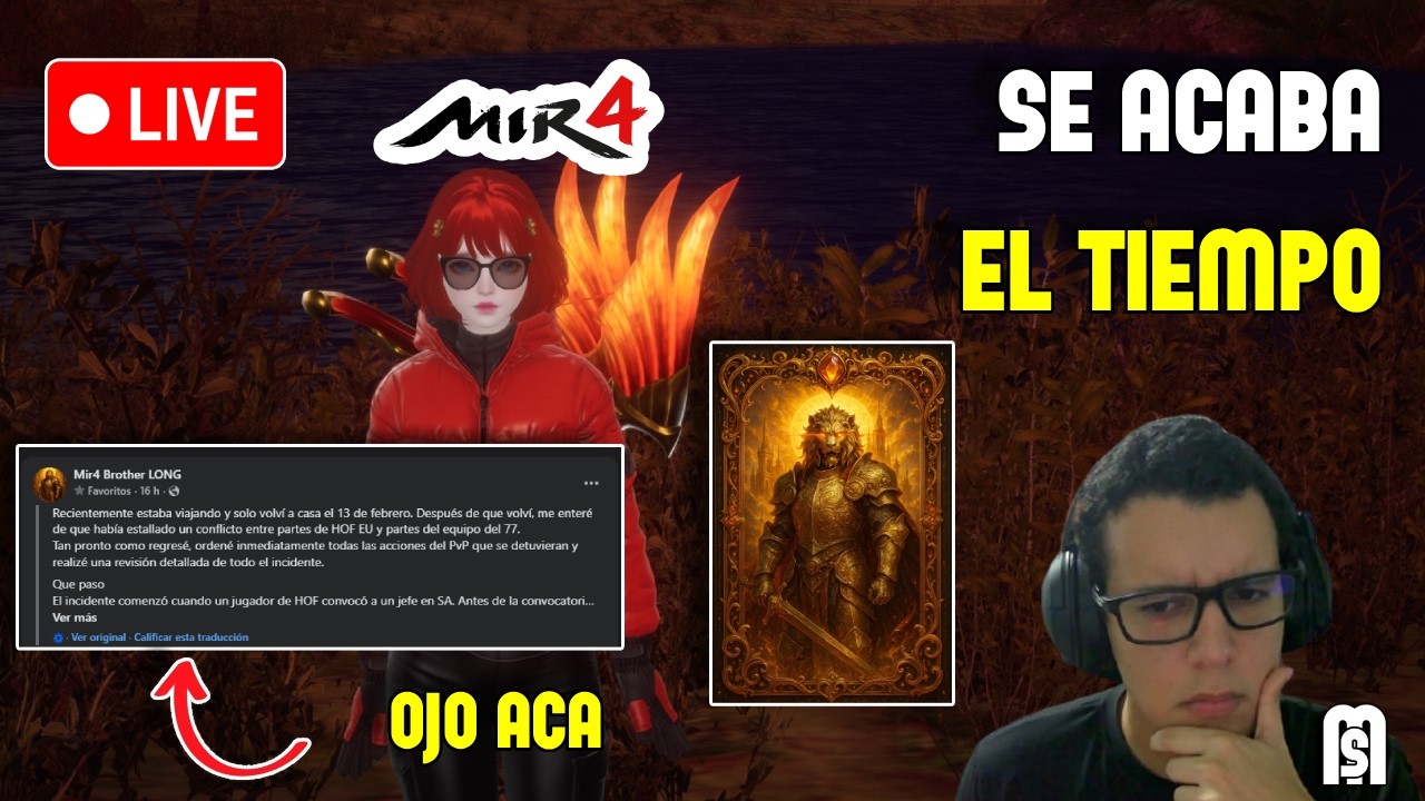 🚨URGENTE, BROTHERLONG HABLA, SI NO HAY RESPUESTA EN 24 HORA, SE PRENDE TODO | MIR4