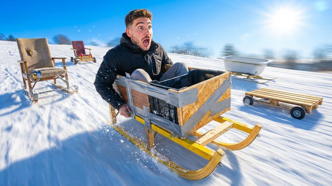 J'AI CONSTRUIT 5 LUGES DIY !