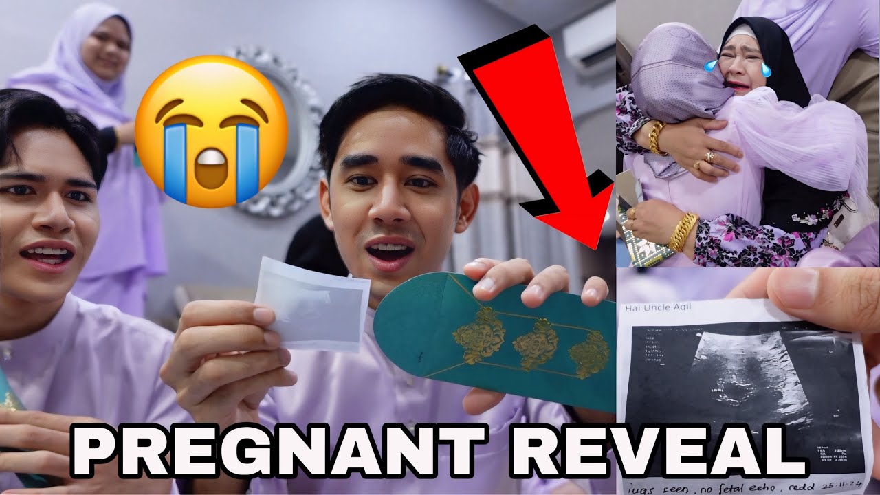 PREGNANT REVEAL 😱 MAMA PAPA NANGIS DAPAT CUCU PERTAMA 😭 SURPRISE HARI RAYA AIDILFITRI 2024 ❤️