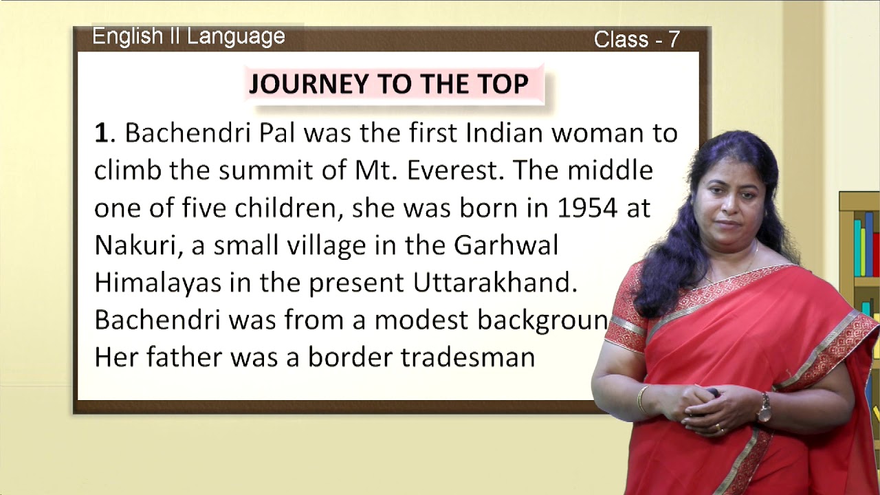 Samveda - 7th - English Second Language - Journey to the Top (Part 1 of 3) - Day 66