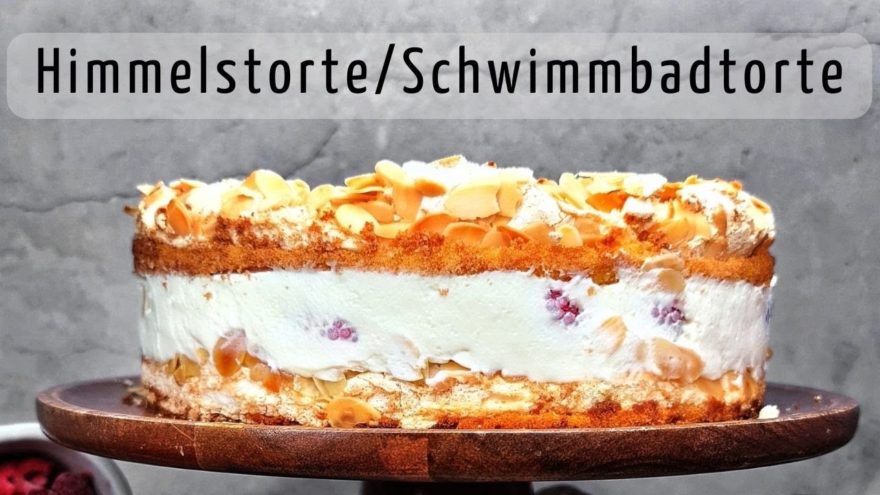 Schwimmbadtorte, Himmelstorte mit Himbeeren, Hansen-Jensen-Torte: köstliche Torte ohne Gelatine