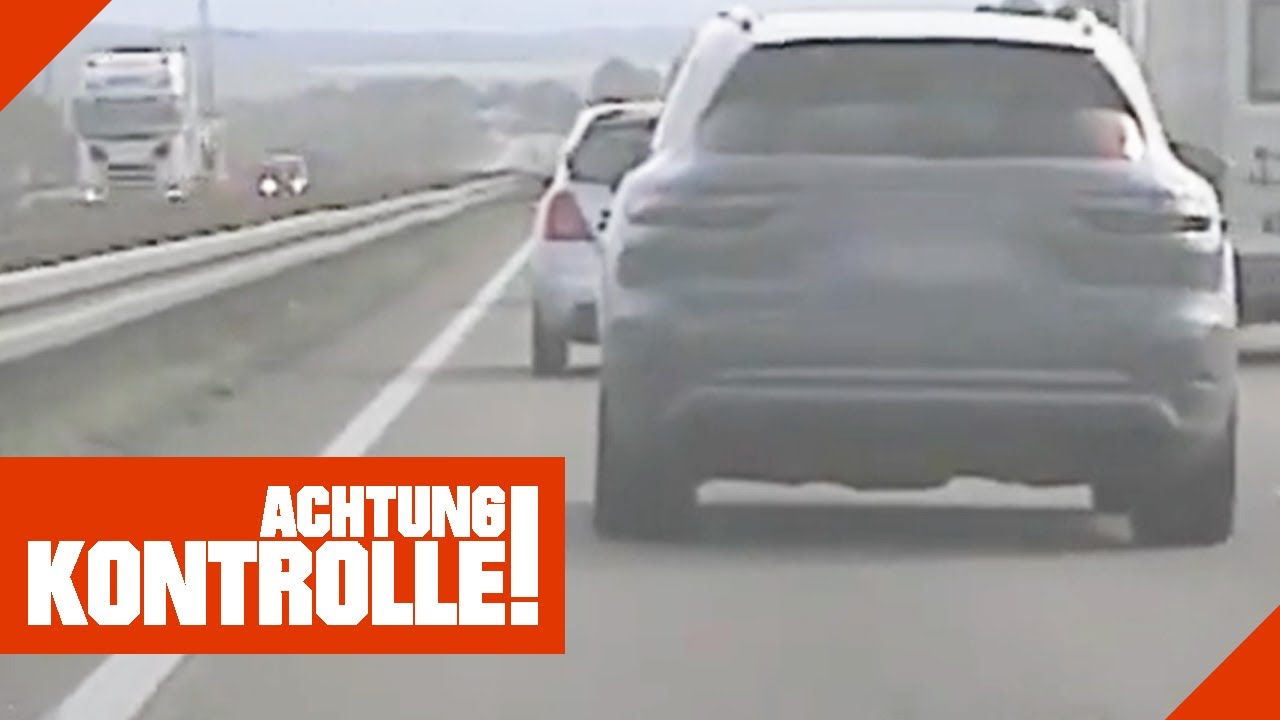 Rasern auf der Spur: Porsche Fahrer drängelt heftig! | Achtung Kontrolle | Kabel Eins