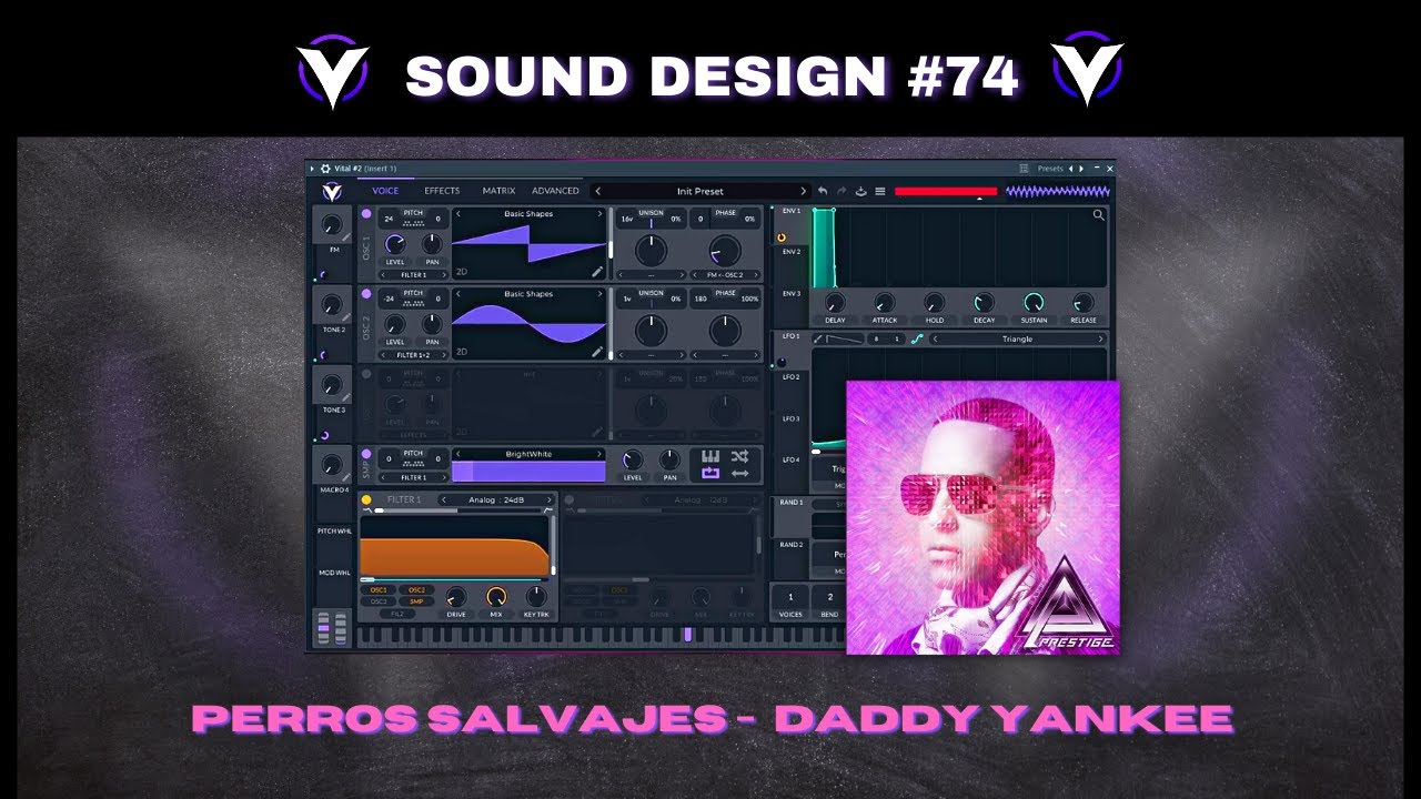 [VITAL👾] - Sound Design #74 :LEAD estilo (DADDY YANKEE - PERROS SALVAJES)  con VITAL #daddyyankee