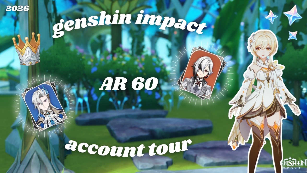 AR 60 genshin account tour ✮⋆˙ pre-snezhnaya ♡