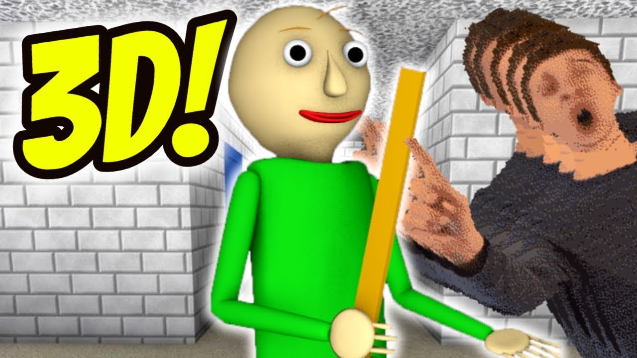 BALDI'S BASICS IN 3D! | New Baldi's Basics Mod