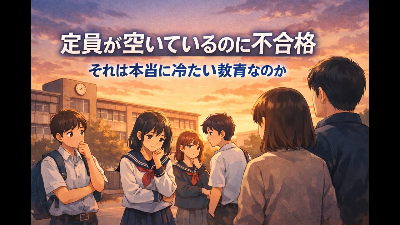 定員が空いているのに不合格――それは本当に「冷たい教育」なのか