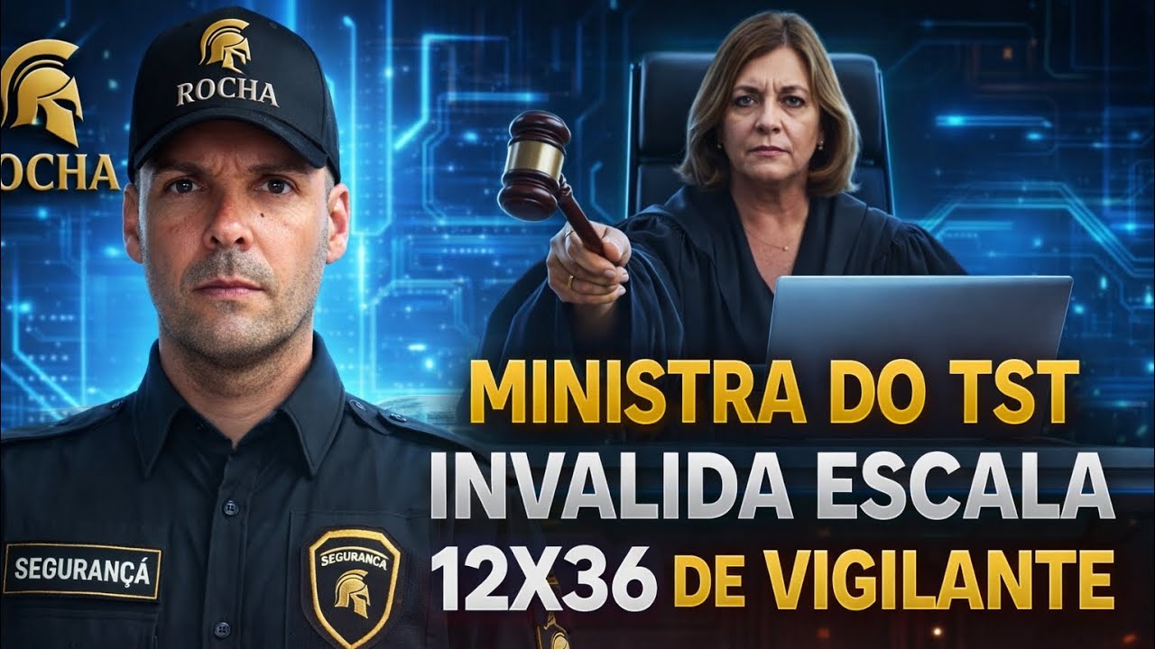 EXCLUSIVO 🚨 MINISTRA DO TST INVALIDA ESCALA 12X36 DE VIGILANTE 