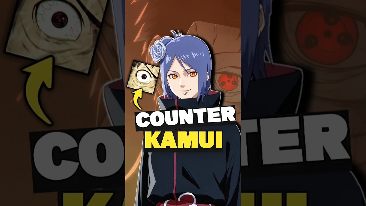 KONAN COUNTER KAMUI🥶 #animeshorts #naruto #konan