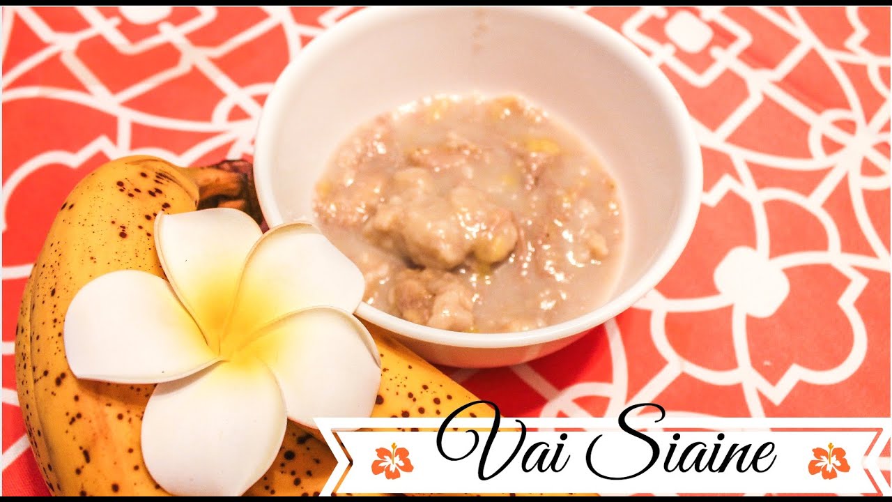 Vai Siaine with Topai | Tongan recipe | Tasteofthe SouthPacific