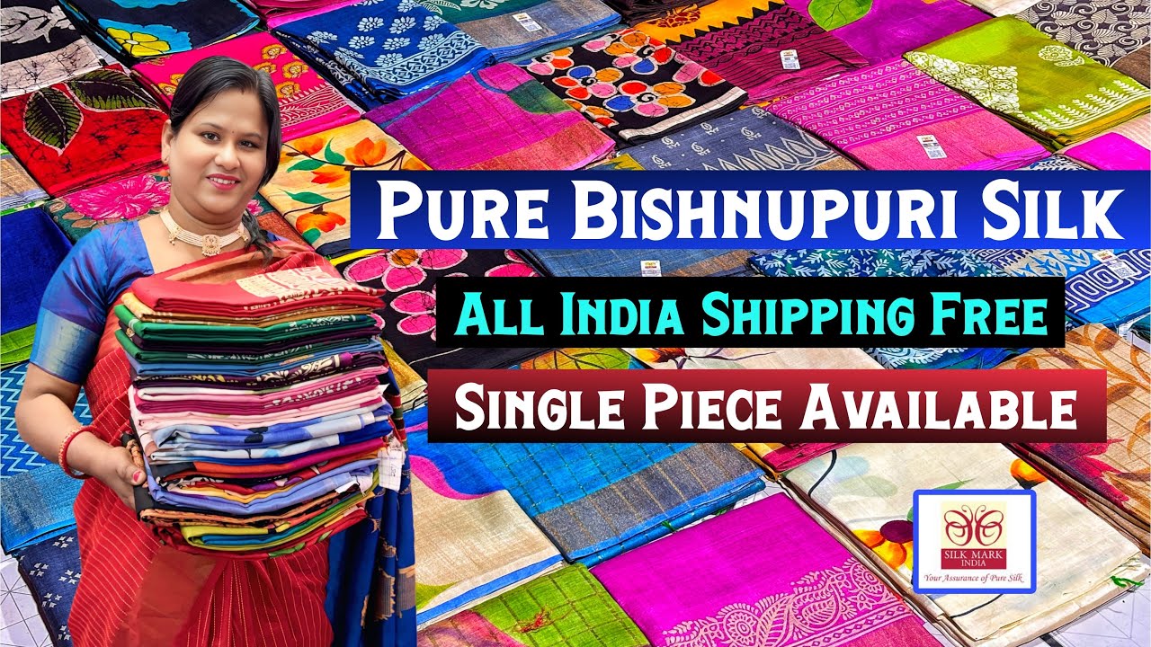 100% Pure Bishnupuri Katan & Pure Silk Saree Manufacturer