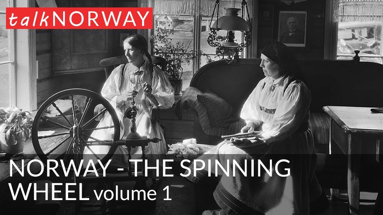 The old Norwegian spinning wheel | Vintage photos