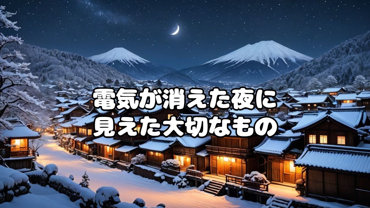 静かな雪の夜に