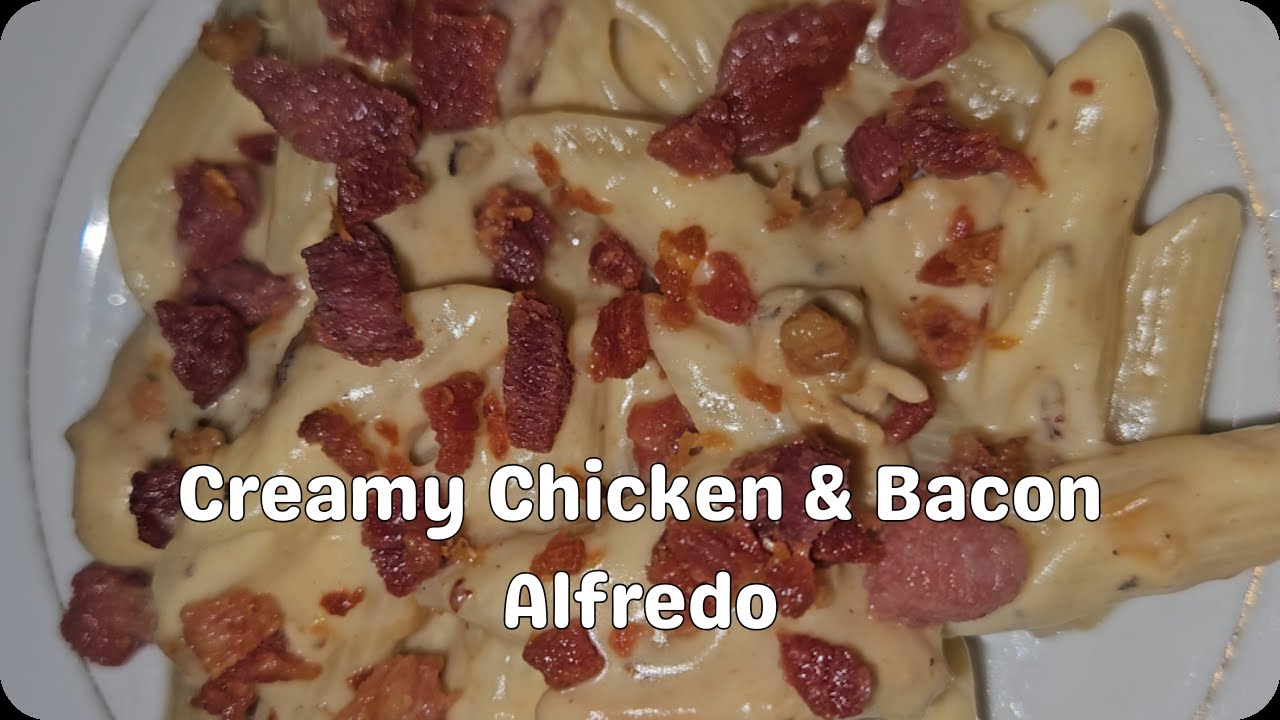 Creamy Chicken & Bacon Alfredo (No Heavy Cream Needed!) | ASMR Cooking