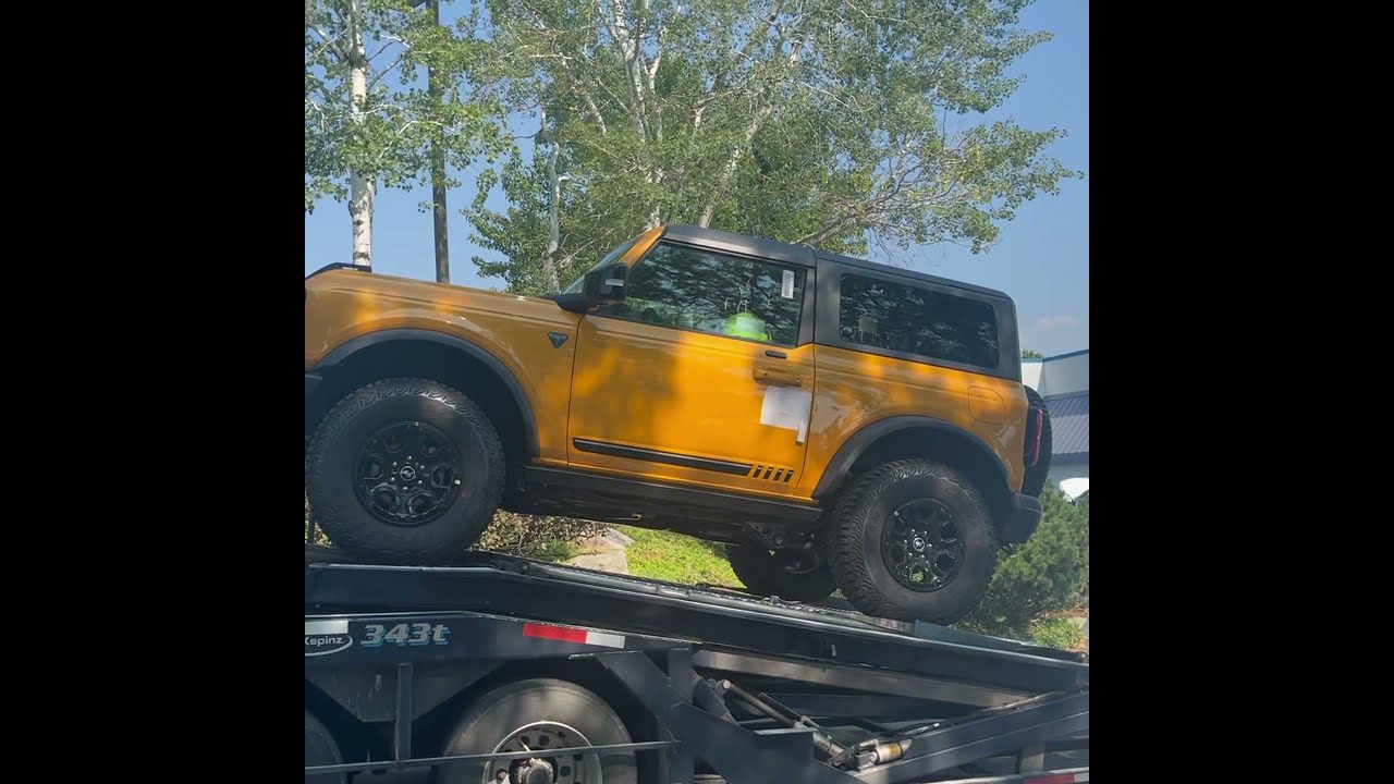 2021 Ford Bronco First Edition 2 Door Transport Delivery