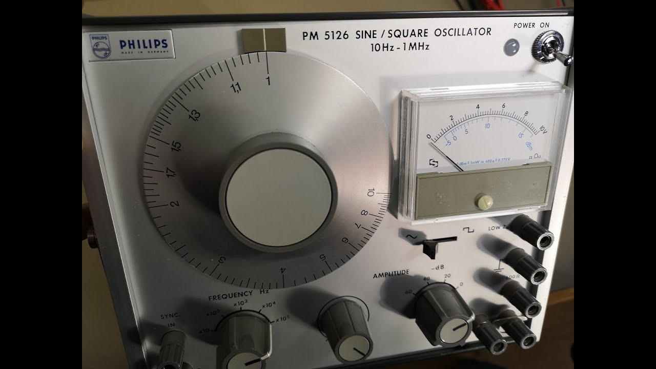 Philips PM5126 Sine Square Oscillator Test and Teardown